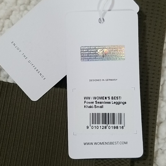 Women's Best Power Seamless Leggings Khaki Size S NWT - Picture 4 of 6